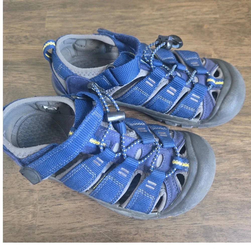 Keen Newport H2 Kids Blue Grey Water Sandals Hiking Shoes Size 1 1009962